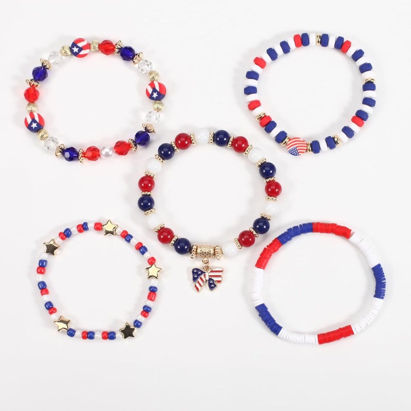 Lonext Halloween Bracelets Stackable Heishi Beaded Stretch Bracelets - Image 3